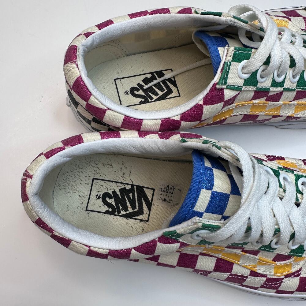 VANS Old Skool Multi Glitter Checks Sneakers - Picture 4 of 7